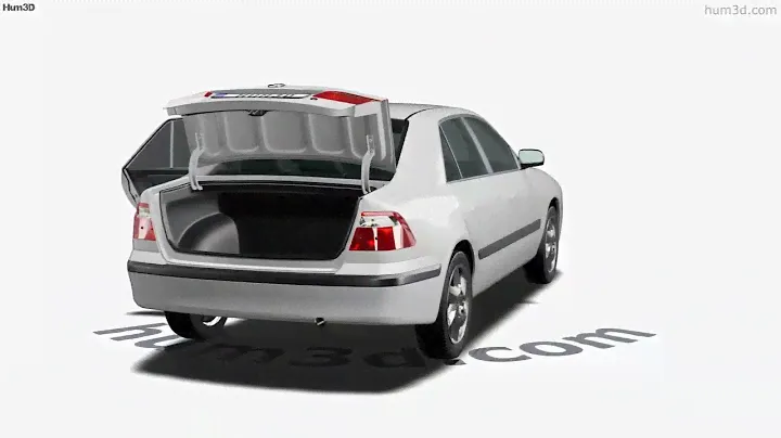 Mazda 626 GF sedan with HQ interior 1997 3D model by Hum3D.com