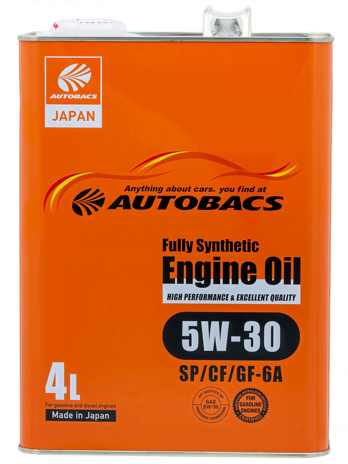 Моторное масло AUTOBACS ENGINE OIL FS 5W30 SP/CF/GF-6A 4л.-0