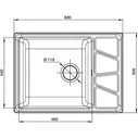 Кухонная мойка GranFest Vertex GF-V-680L Графит