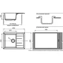 Мойка GranFest Quadro GF-Q650L Песочный