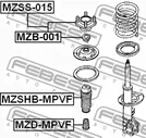 MZB001, Опорные подшипники MAZDA 626 GF 97-02