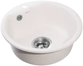 Schock Врезная кухонная мойка 43.2 см, GranFest Smart GF-SM435, белый кухонные мойки