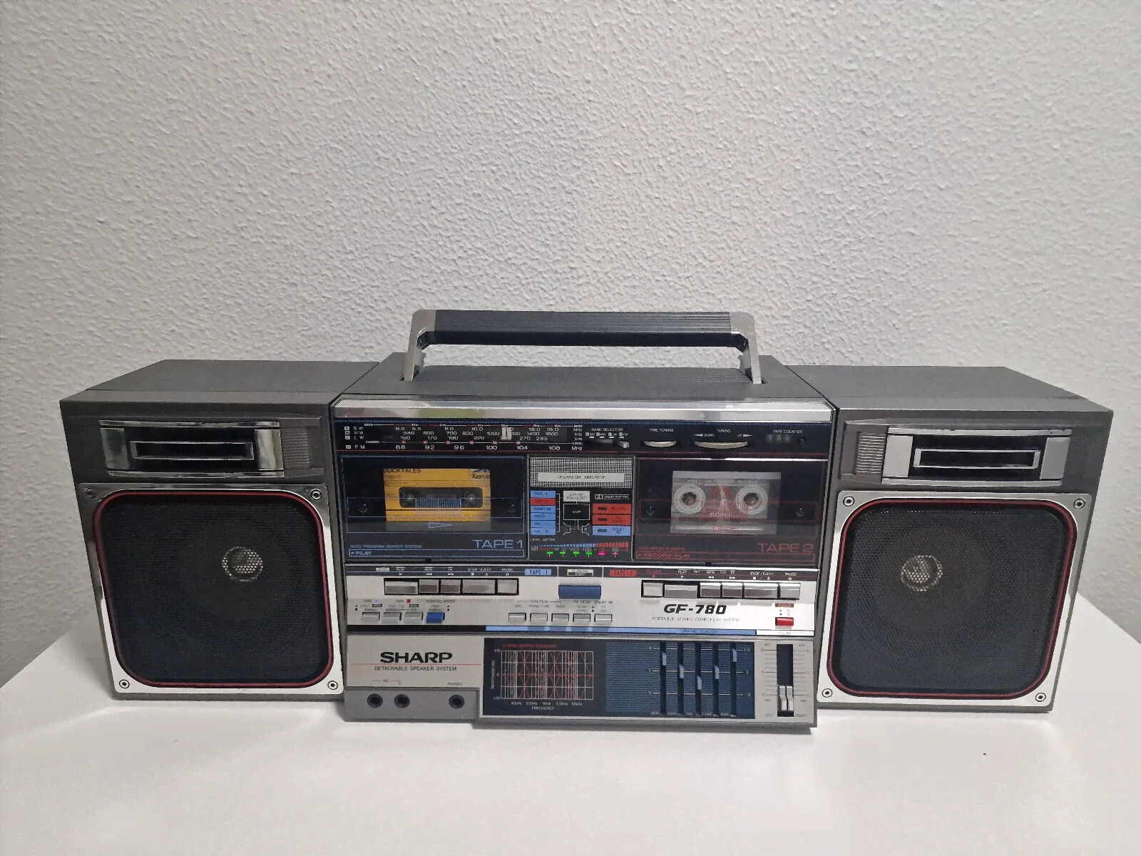 Sharp GF-780HD Stereo Kassettenrecorder in Silber Top Gerät 2 Jahre Garantie