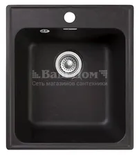 Мойка кухонная GranFest Quarz GF-Z17 прямоуг. (420х480) черный