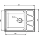 Кухонная мойка GranFest Vertex GF-V-680L Графит
