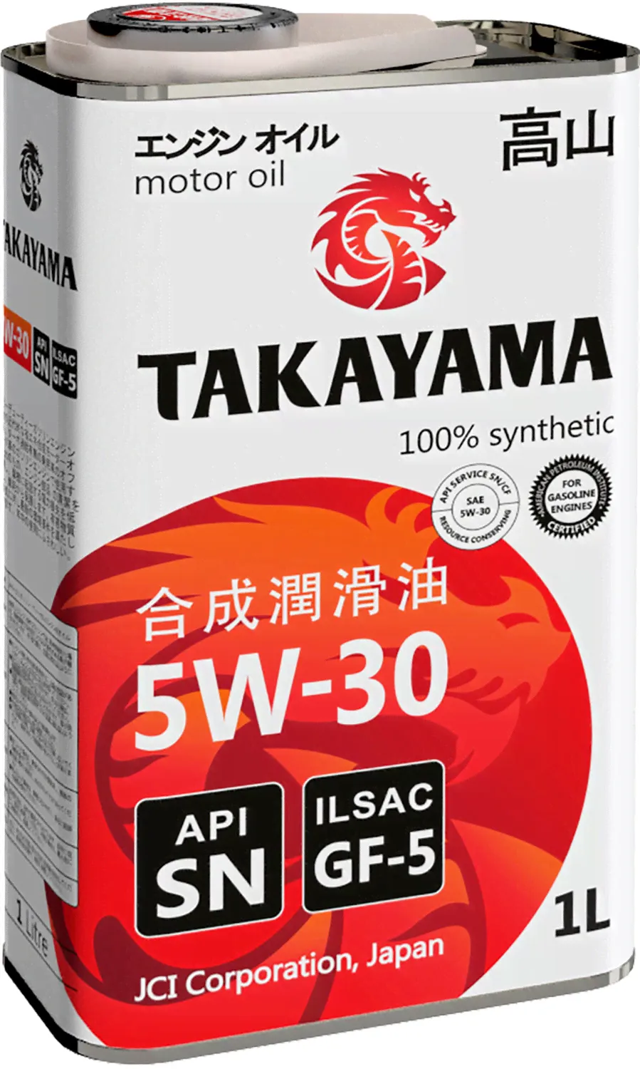 Масло моторное синтетическое Takayama ILSAC GF-5 5W-30 1л