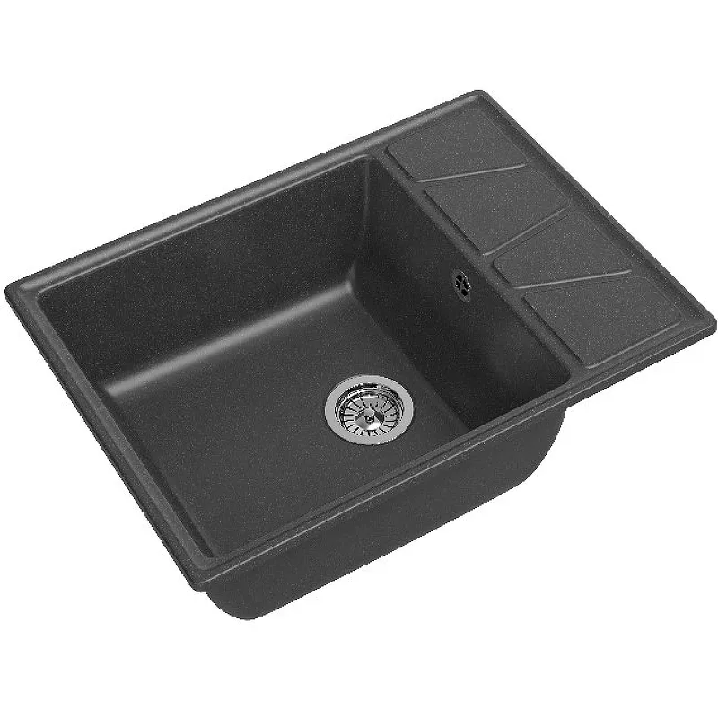 Кухонная мойка GranFest Vertex GF-V-680L Графит-1