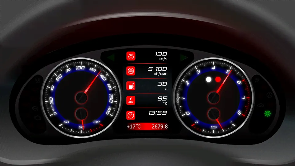 Комбинация приборов GF 822S 4.3 KALINA / PRIORA / 2110-0
