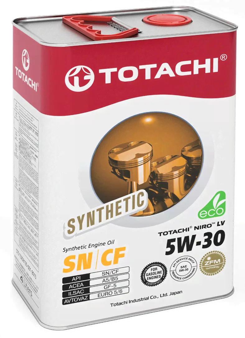 Масло моторное TOTACHI NIRO LV 5w30 SP/SN/GF-5 4л синтетическое