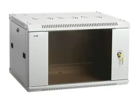 Шкаф коммутационный ITK Linea W (LWR3-15U66-GF) настенный 15U 600x600мм пер.дв.стекл направл.под зак
