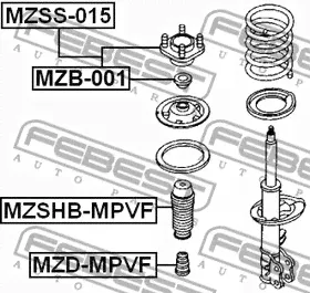 MZB001, Опорные подшипники MAZDA 626 GF 97-02-0