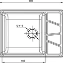 Мойка Vertex GF-V-680L, ЧЕРНЫЙ