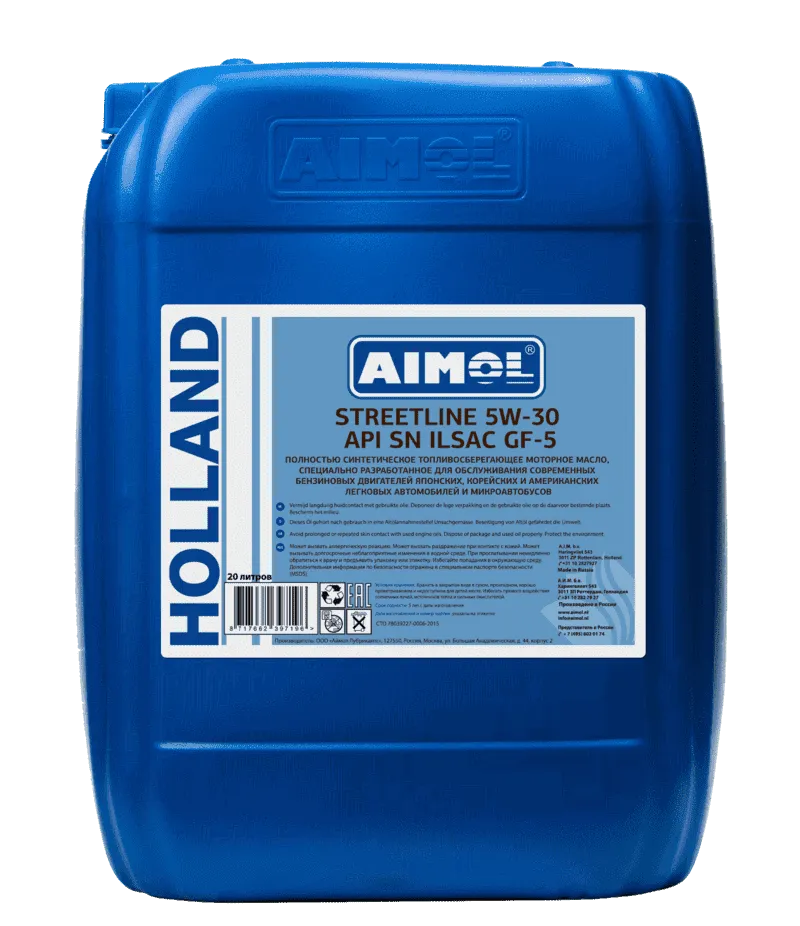AIMOL Streetline 5w-30 API SN ILSAC GF-5 20л-0