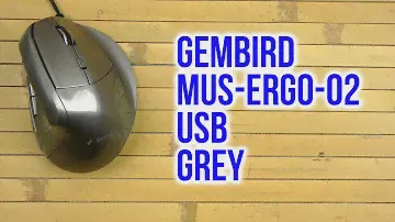 Распаковка Gembird MUS-ERGO-02 USB Grey